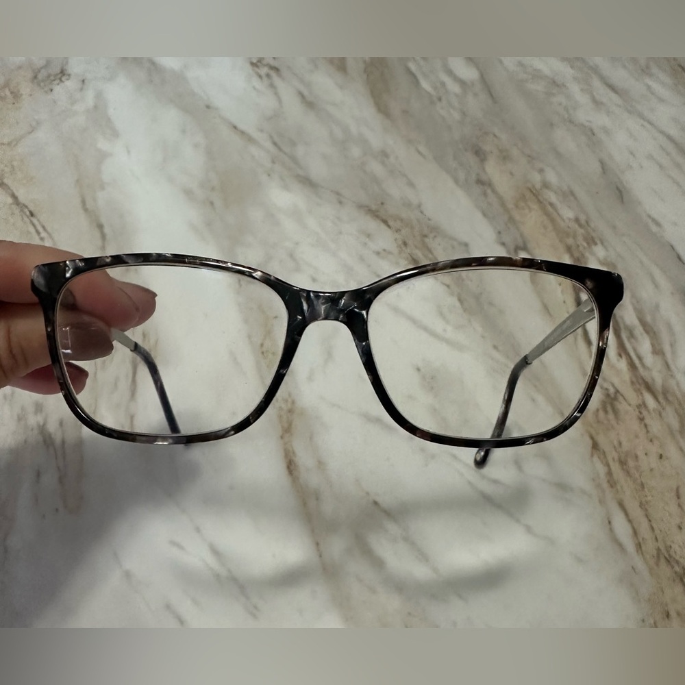 Black Tortoise Shell Square Glasses - image 1